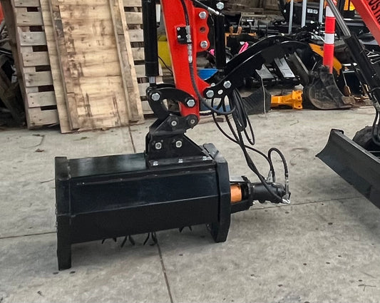 FLAIL 24" HYDRAULIC MINI EXCAVATOR FLAIL MOWER/BRUSH MOWER.