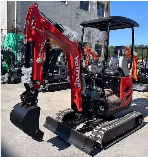 EX YOUTOP YT18PRRO  MINI EXCAVATOR W/ D902 KUBOTA DIESEL, TAIFENG PISTON PUMP, BOOM SWING, EXPANDING TRACKS AND MORE